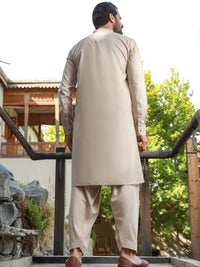 Beige Kameez Shalwar - AL-KS-2743B