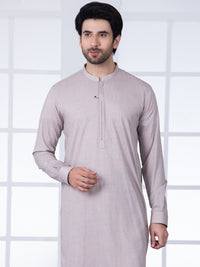 Light Brown Blended Kurta Trouser - AL-KT-2751