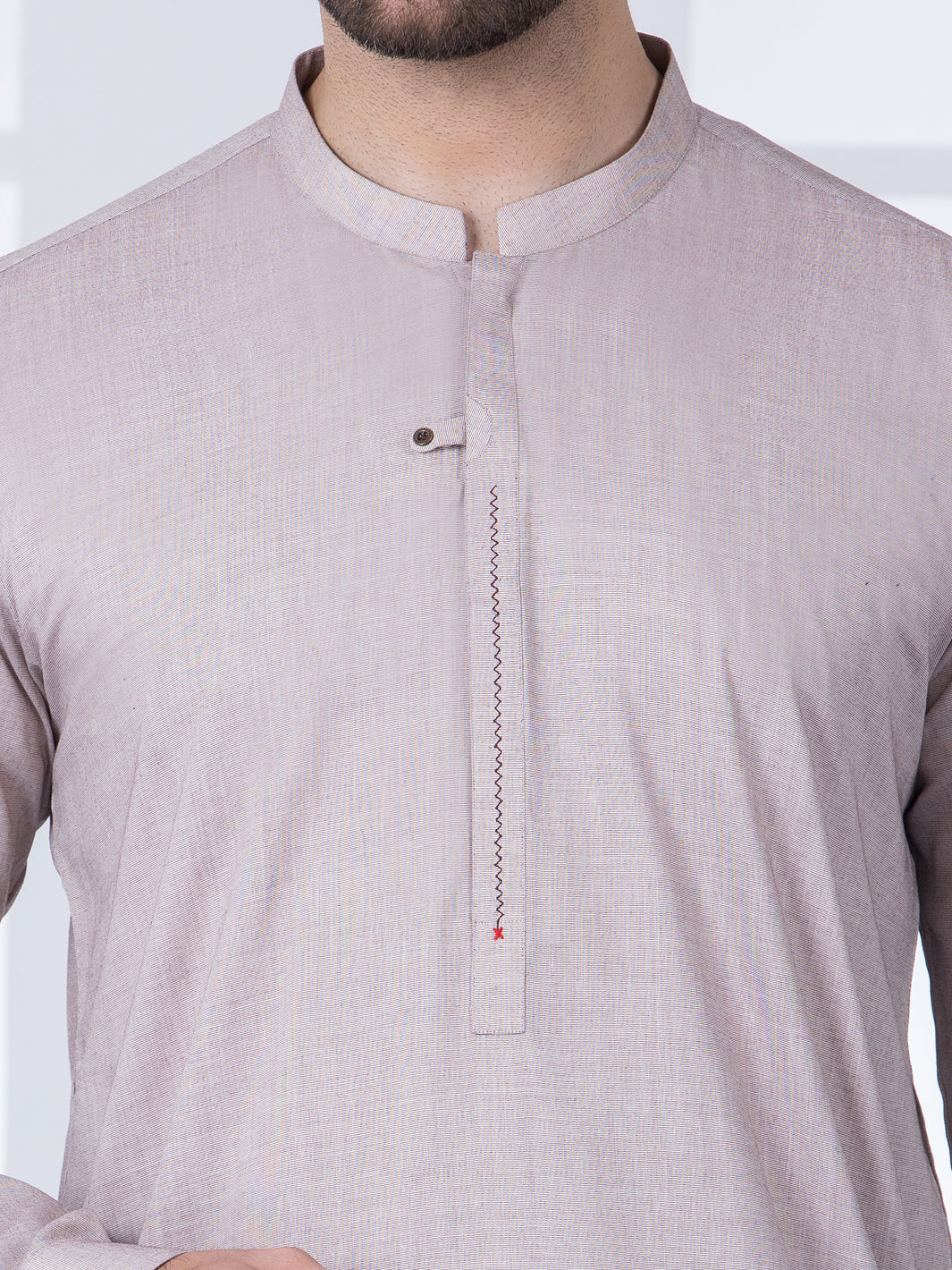 Light Brown Blended Kurta Trouser - AL-KT-2751