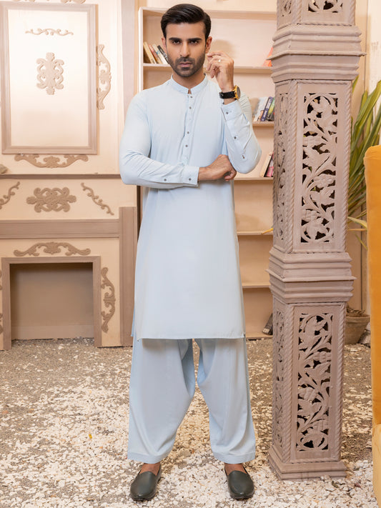 Light Blue Kameez Shalwar - AL-KS-2754