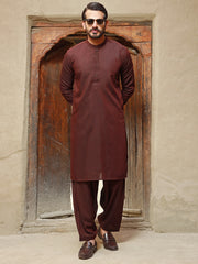 Maroon Kameez Shalwar - AL-KS-2756