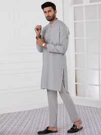 Grey Kurta Blended Trouser - AL-KT-2758