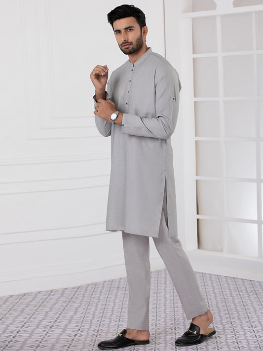Grey Kurta Blended Trouser - AL-KT-2758