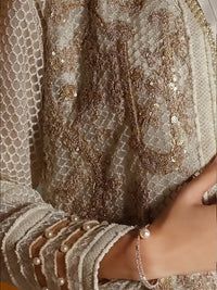 White Net 2Pc Formal Suit - LS-276
