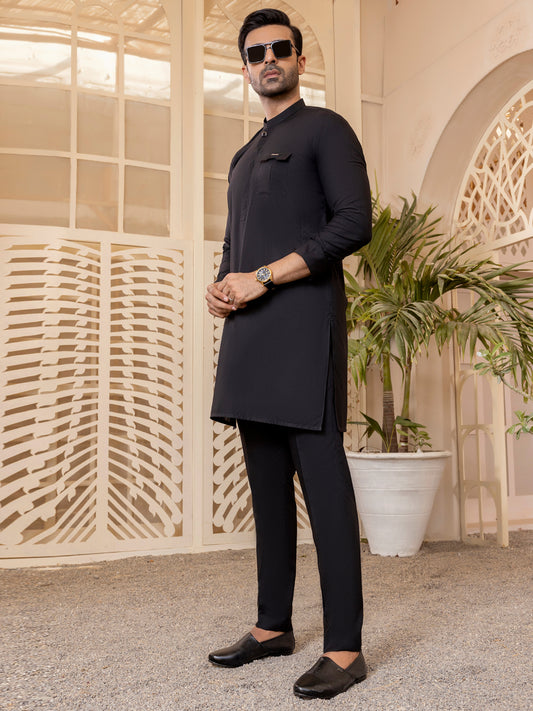 Black Kurta Trouser - AL-KT-2763