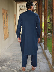 Navy Blue Kameez Shalwar - AL-KS-2768