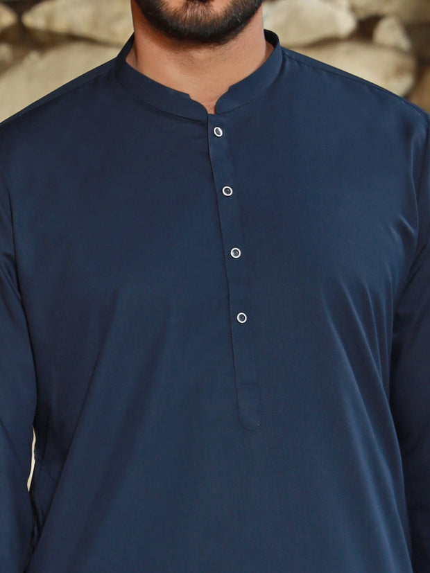 Navy Blue Kameez Shalwar - AL-KS-2768