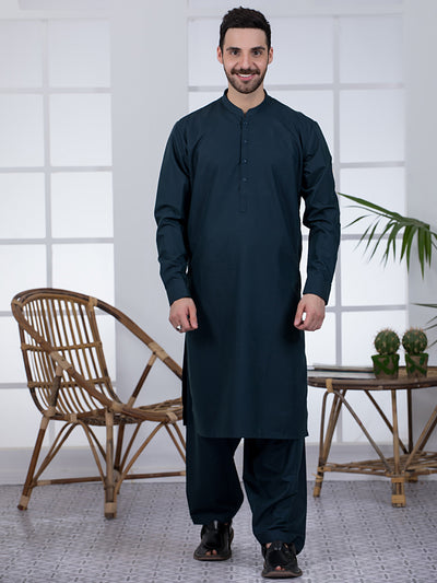 Dark Green Kameez Shalwar -AL-KS-2769