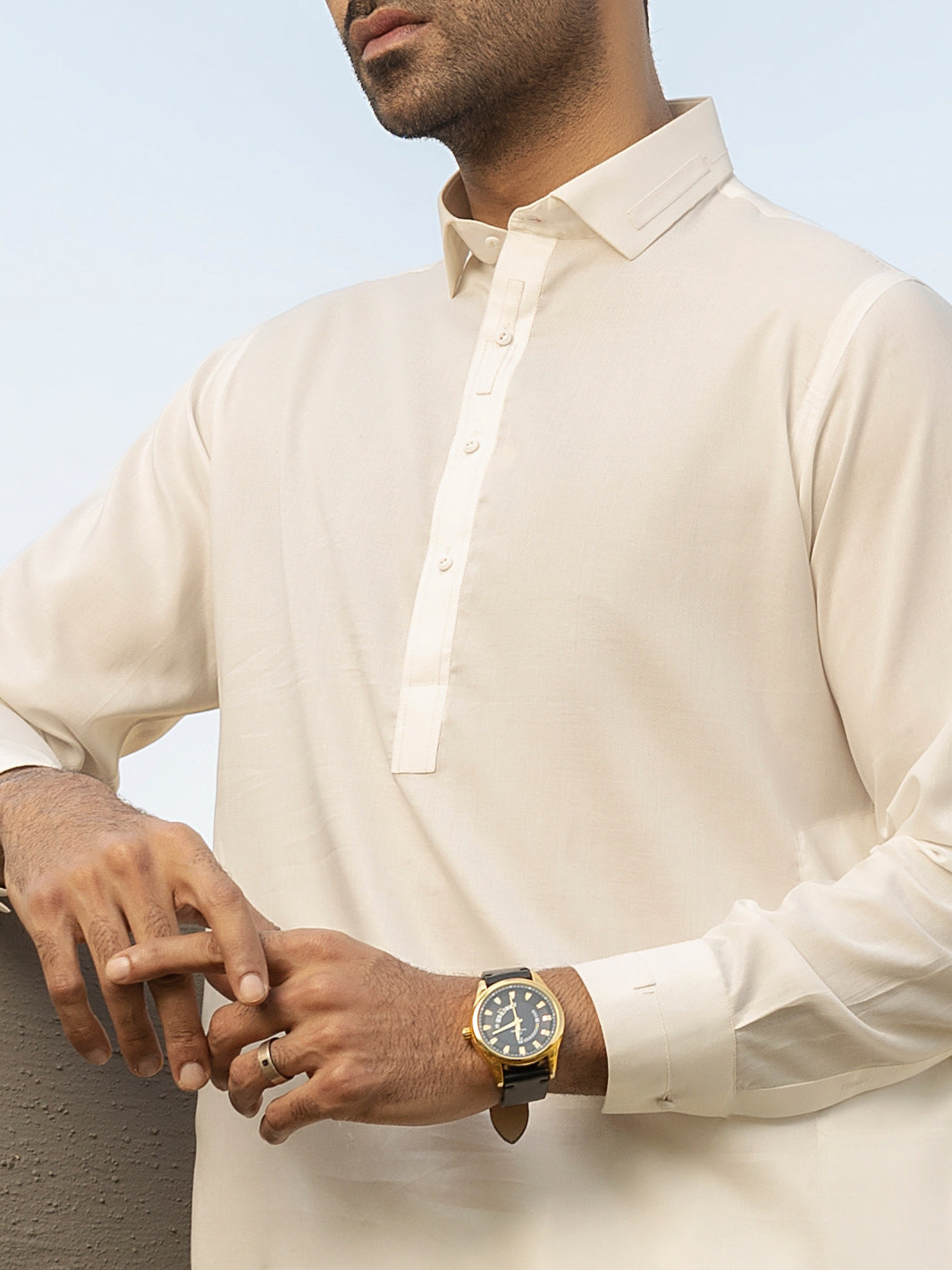 White Kameez Shalwar - ALWA-KS-276
