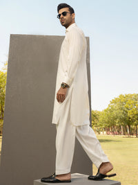 White Kameez Shalwar - ALWA-KS-276