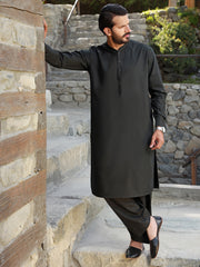 Black Kameez Shalwar - AL-KS-2770