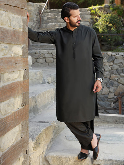 Black Kameez Shalwar - AL-KS-2770