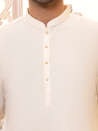 Off White Kameez Shalwar - AL-KS-2771