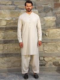 Light Grey Kameez Shalwar - AL-KS-2772