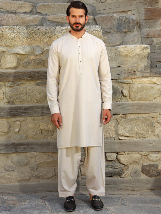 Light Grey Kameez Shalwar - AL-KS-2772