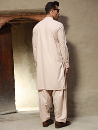 Beige Kameez Shalwar - AL-KS-2773