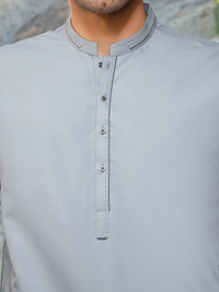 Grey Kameez Shalwar - AL-KS-2777