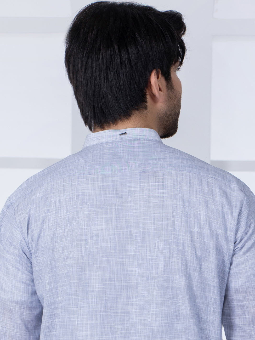 Light Grey Cotton Kurta Trouser - AL-KT-2801A