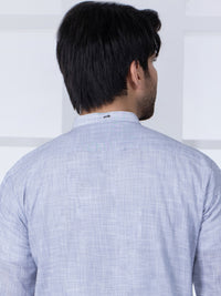 Light Grey Cotton Kurta Trouser - AL-KT-2801A