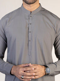Grey Blended Kameez Shalwar - AL-KS-2822