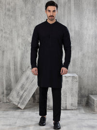 Black Blended Kurta Trouser - AL-KT-2831