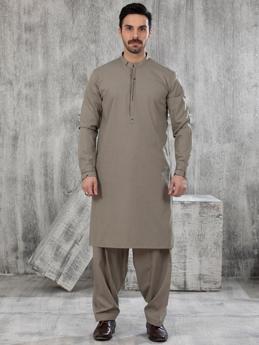 Green Blended Kameez Shalwar - AL-KS-2843