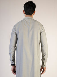 Light Green Blended Kameez Shalwar - AL-KS-2854