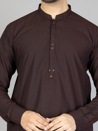 Maroon Blended Kameez Shalwar - AL-KS-2868