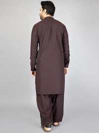 Maroon Blended Kameez Shalwar - AL-KS-2868