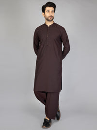 Maroon Blended Kameez Shalwar - AL-KS-2868