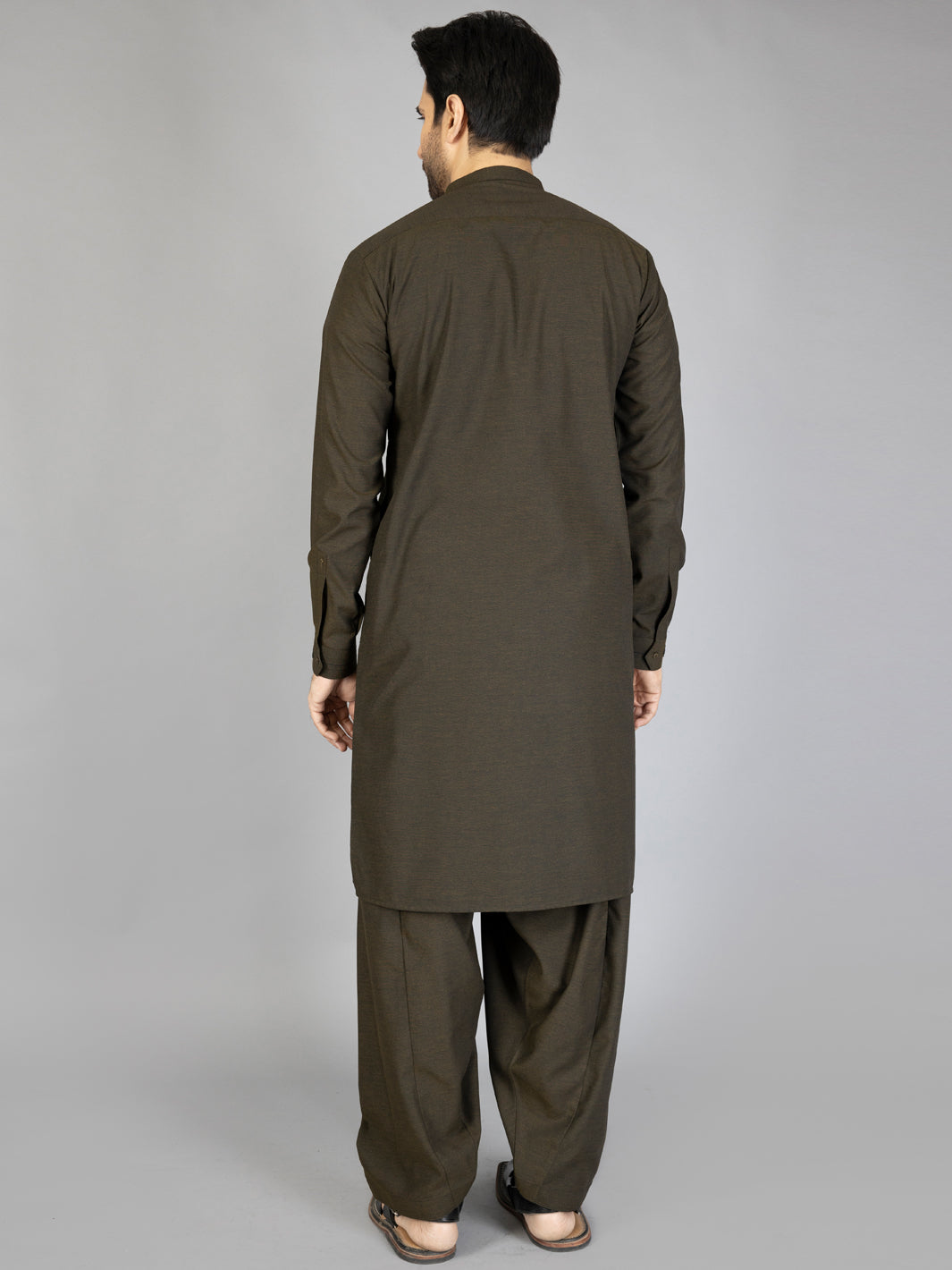 Green Blended Kameez Shalwar - AL-KS-2873