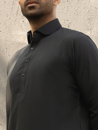 Black Kameez Shalwar - ALWA-KS-287