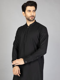 Black Blended Kurta Trouser - AL-KT-2880