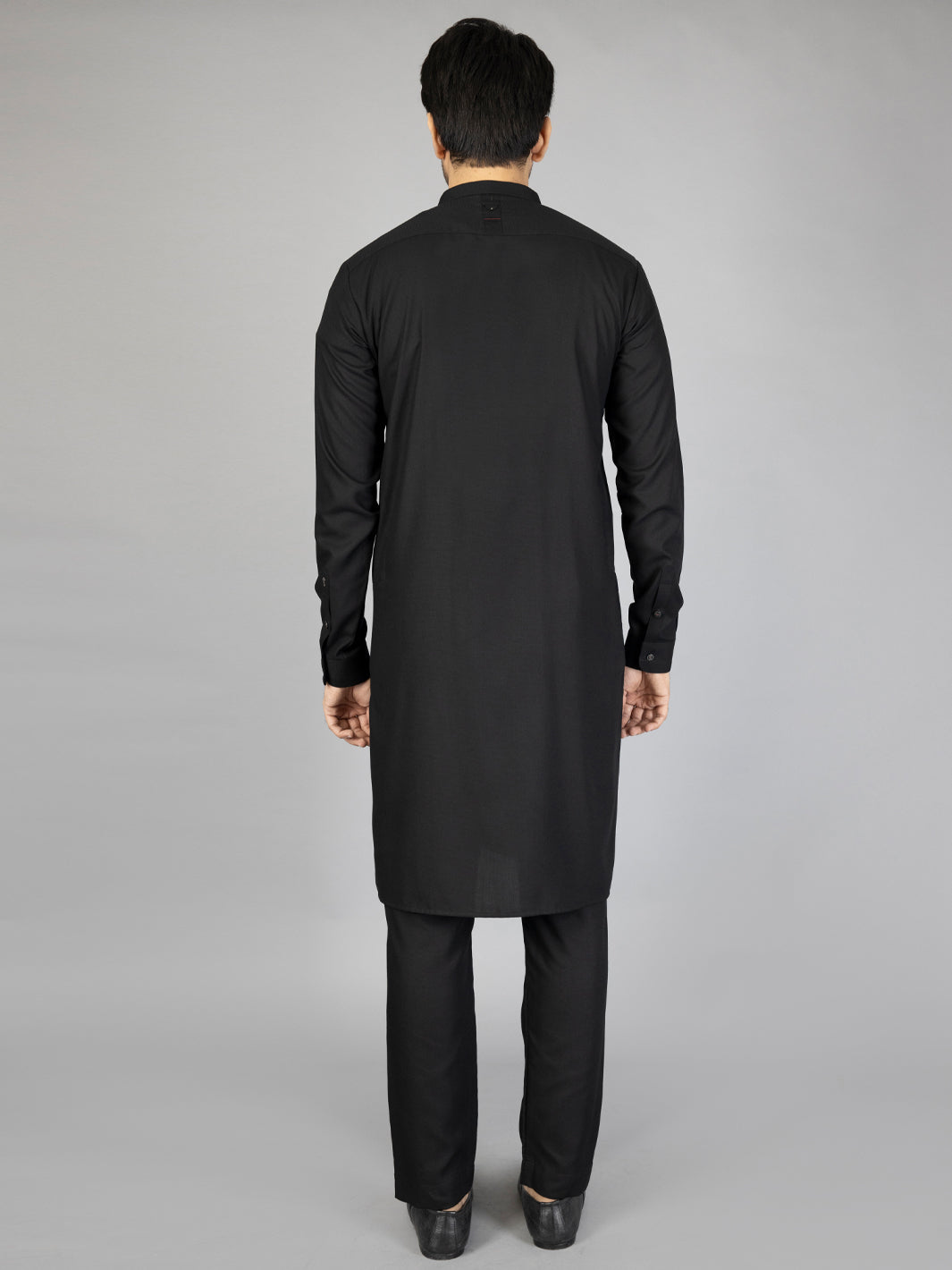 Ash Grey Blended Kurta | AL-K-1280