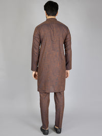 Purple Blended Kurta Trouser - AL-KT-2889