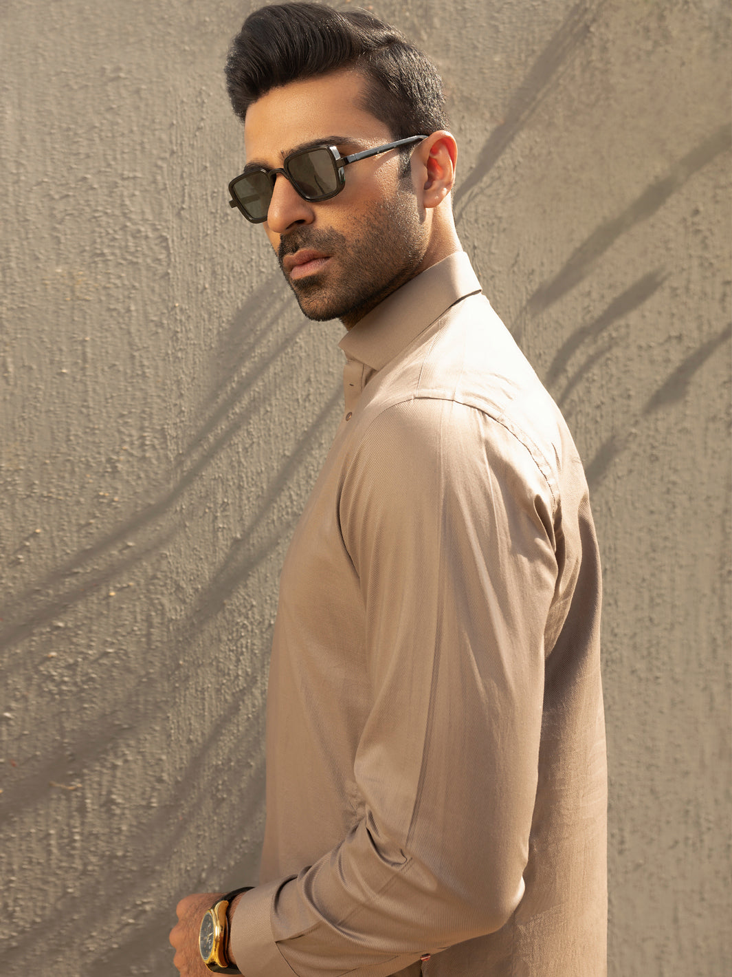 Brown Kameez Shalwar - ALWA-KS-291