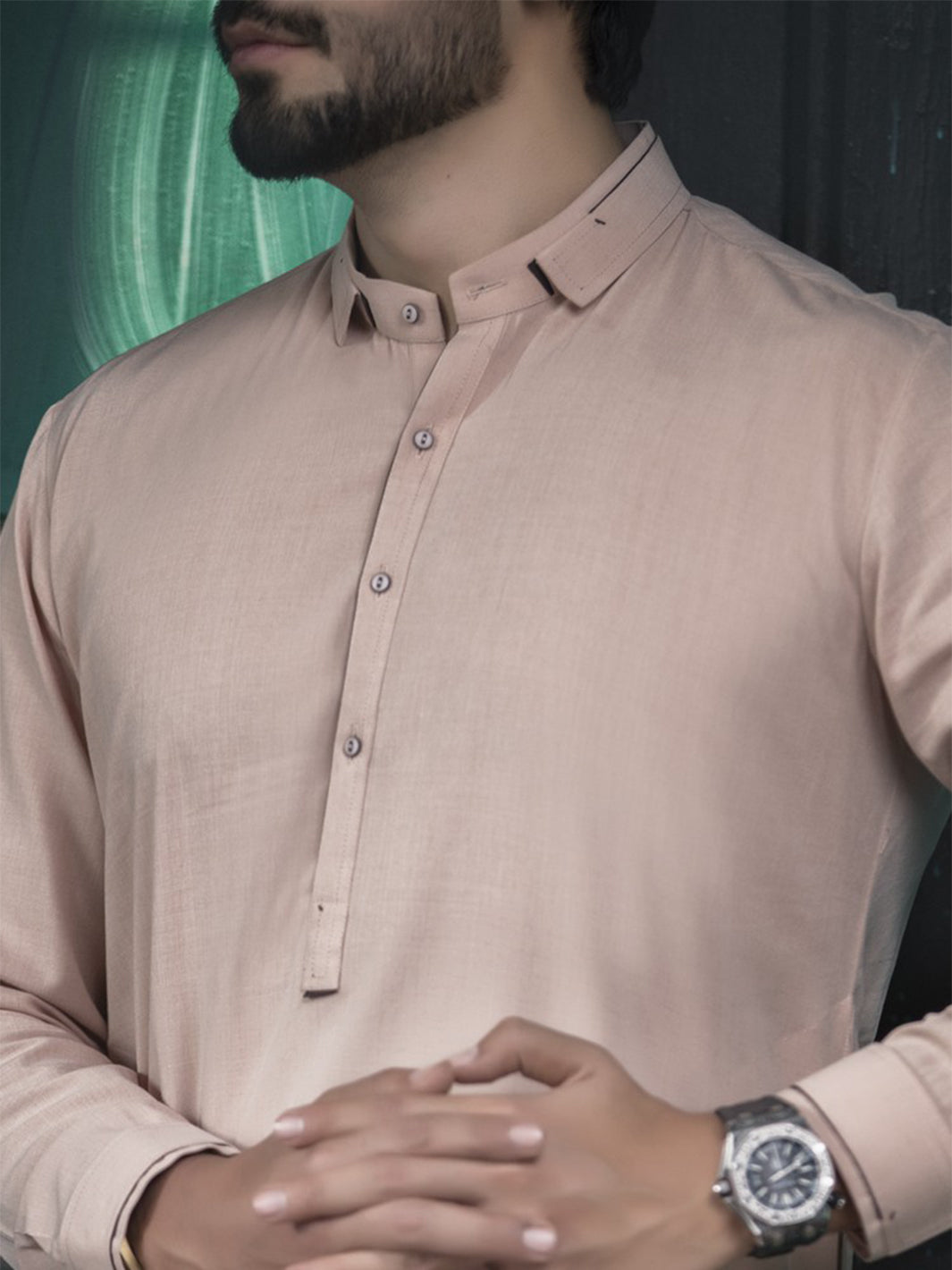 Pink Cotton Kameez Shalwar - AL-KS-2244