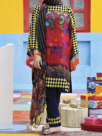 Red 2Pc Stitched - ALDP-2PS-063