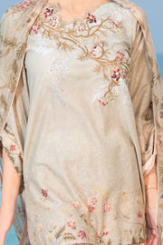Beige 3 Piece Stitched - ALP-473