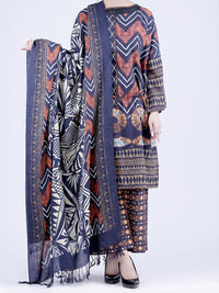 Rust 3Pc Unstitched - AWP-077