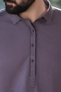 Grey Blended Kameez Shalwar - AL-KS-2243