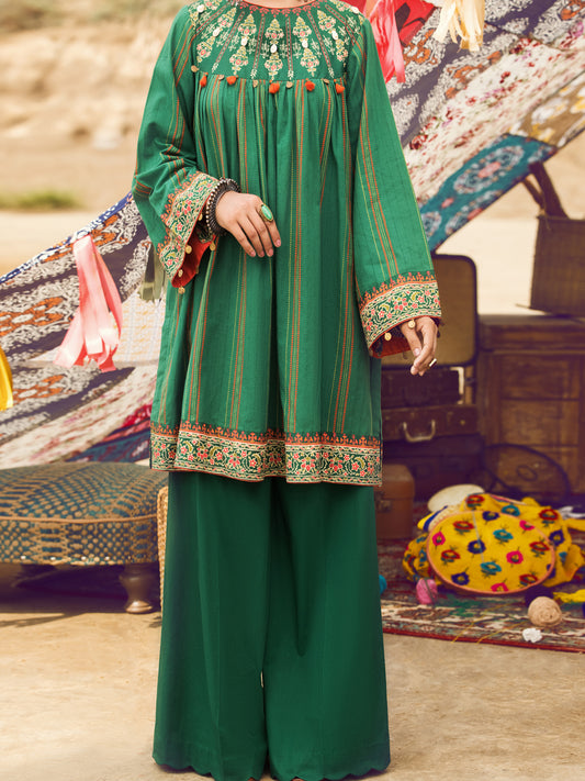Green Yarn Dyed Tunic - AWP-LK-316
