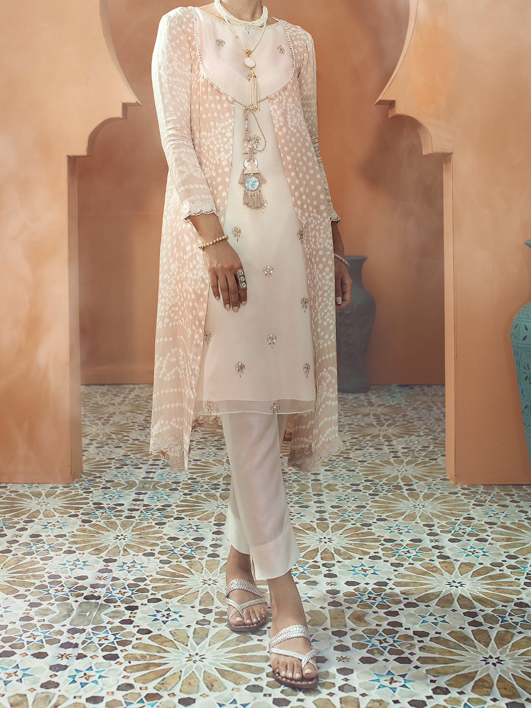 Beige 2Pc Formal Stitched - AL-2PS-LS-324