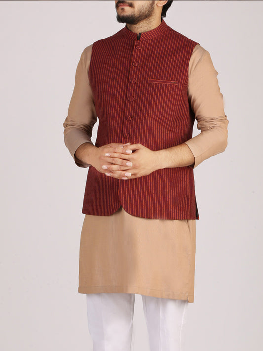 Red Suiting Waistcoat - AL-WC-330