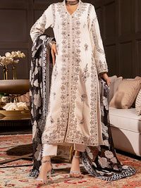 White 3Pc Formal Stitched - AL-3PS-LS-341A