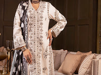White 3Pc Formal Stitched - AL-3PS-LS-341A