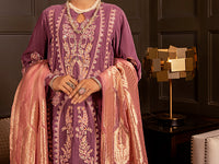 Light Purple Velvet 3Pc Formal Stitched - AL-3PS-LS-343