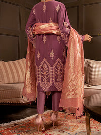 Light Purple Velvet 3Pc Formal Stitched - AL-3PS-LS-343