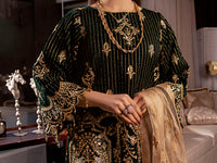 Green Velvet 3Pc Formal Stitched - AL-3PS-LS-344