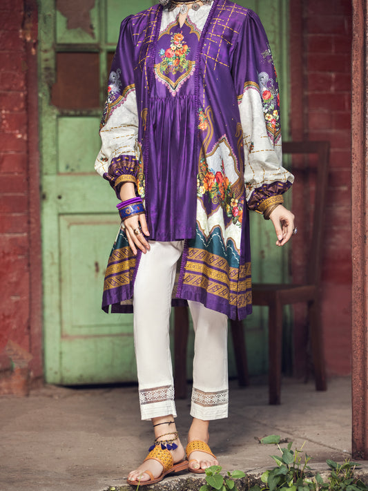 Purple Cambric Tunic - AWP-LK-371